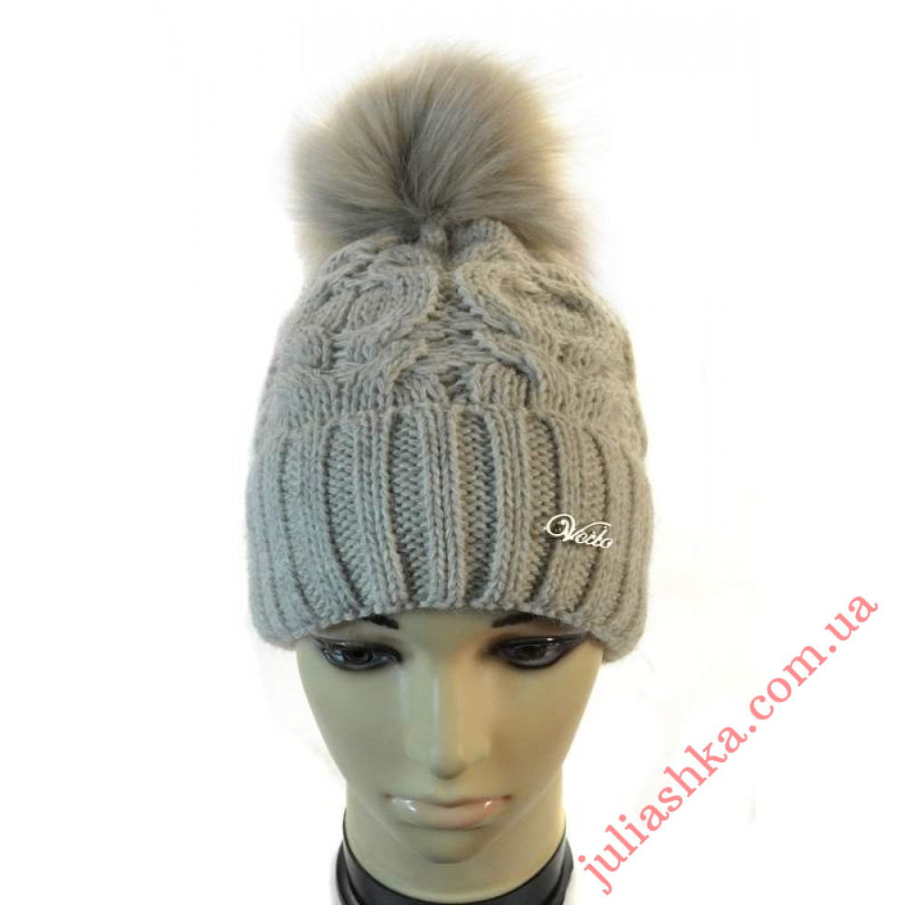 3327 VEILO(52-56р.зимова в'язана шапка)