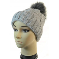 3327 VEILO(52-56р.зимняя вязаная шапка)