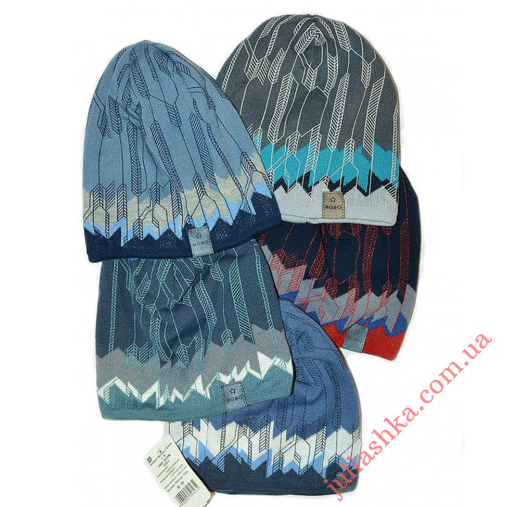 1442 AGBO(52-54р.подростковая вязаная шапка)