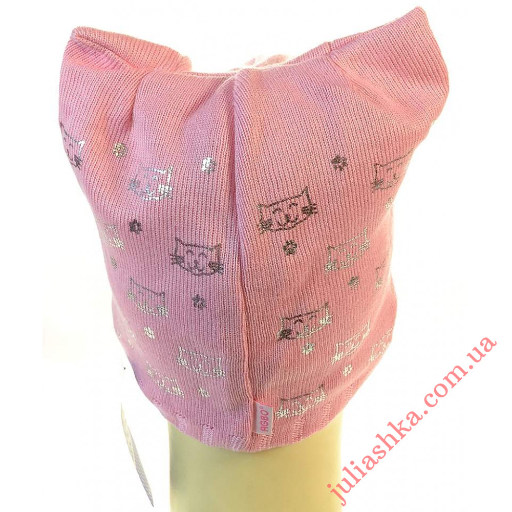 1505 AGBO(48-50р.детская вязаная шапка)