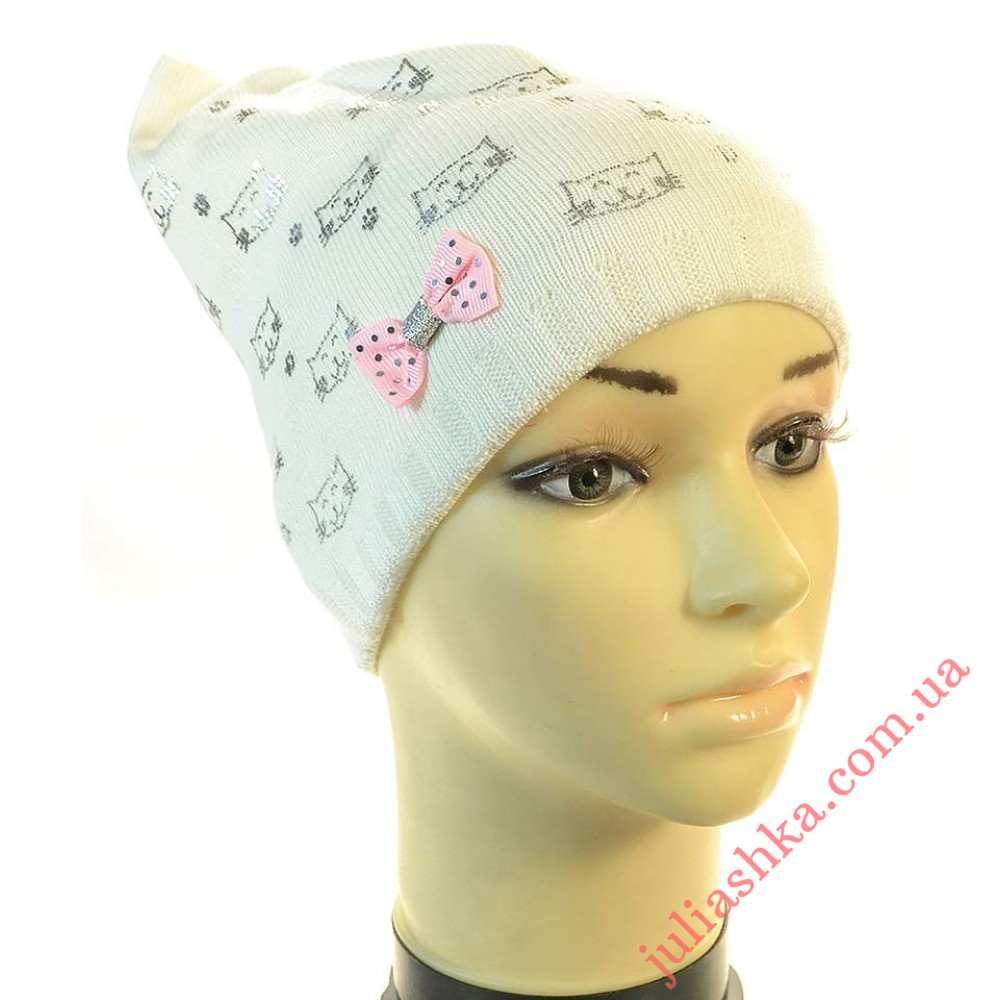 1505 AGBO(48-50р.детская вязаная шапка)