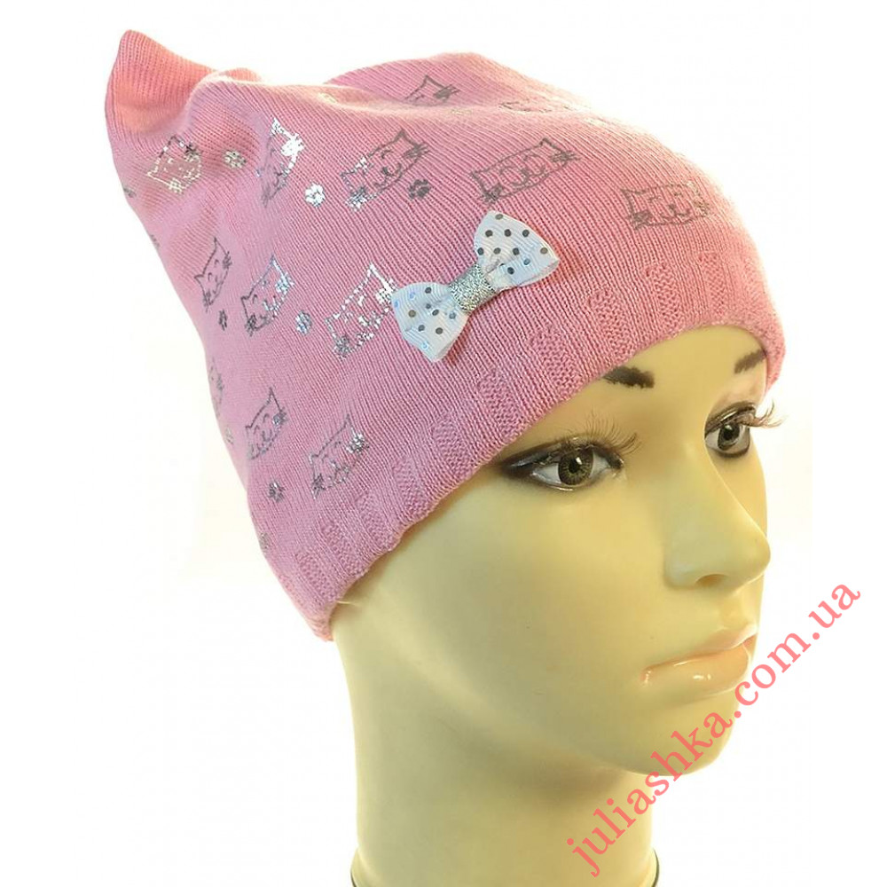 1505 AGBO(48-50р.детская вязаная шапка)