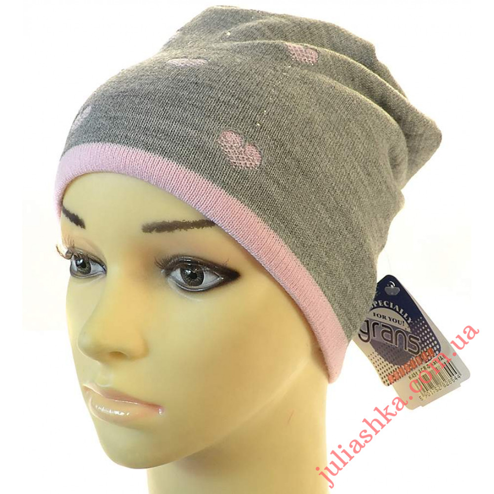 K451-D GRANS(50-52р.дитяча в’язана шапка)