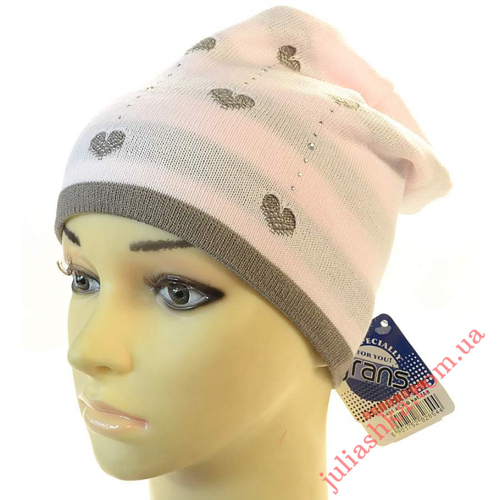 K451-D GRANS(50-52р.детская вязаная шапка)