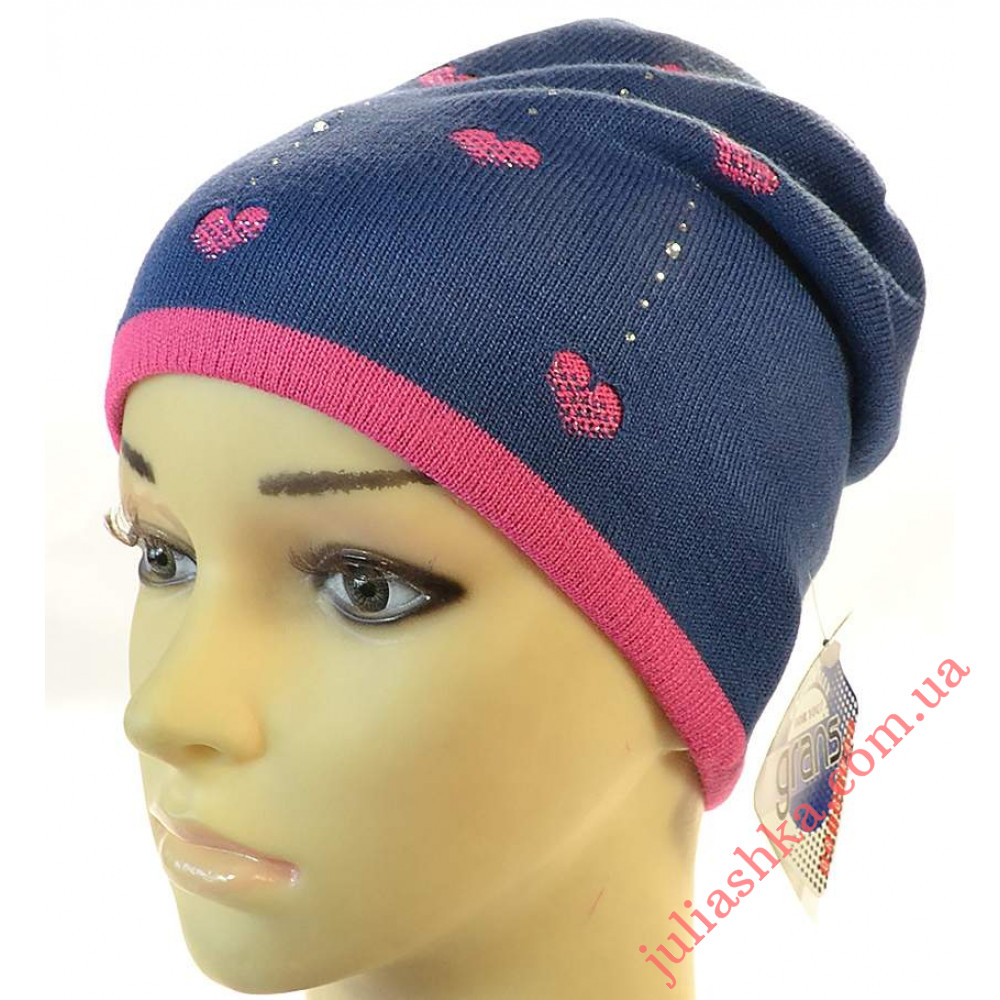 K451-D GRANS(50-52р.дитяча в’язана шапка)