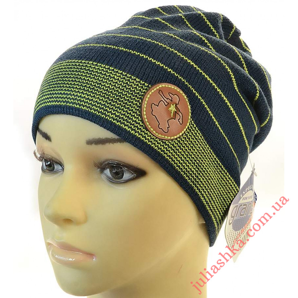 K474-D GRANS(50-52р.детская вязаная шапка)