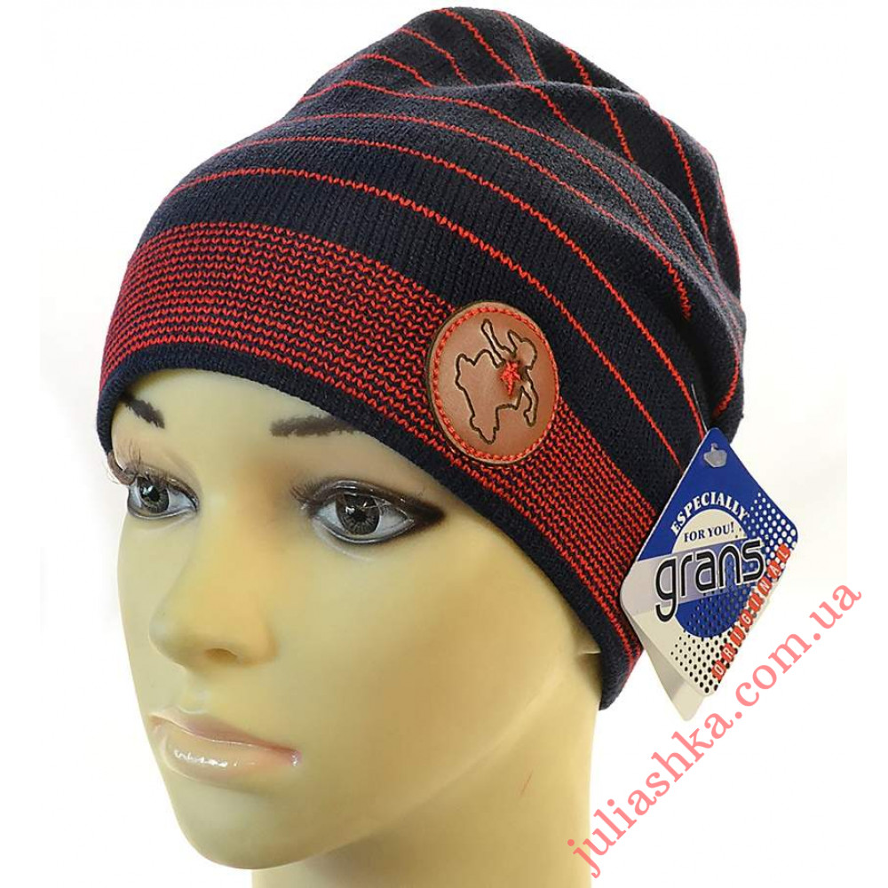 K474-D GRANS(50-52р.детская вязаная шапка)
