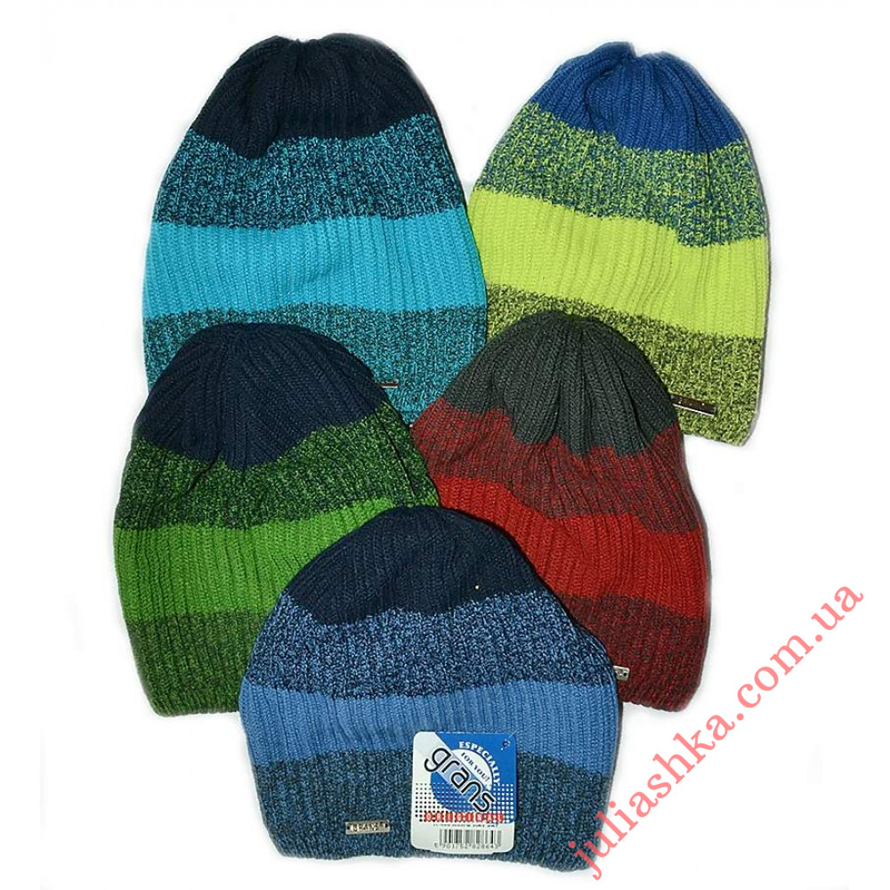 K480-D GRANS(52-54р.детская вязаная шапка)