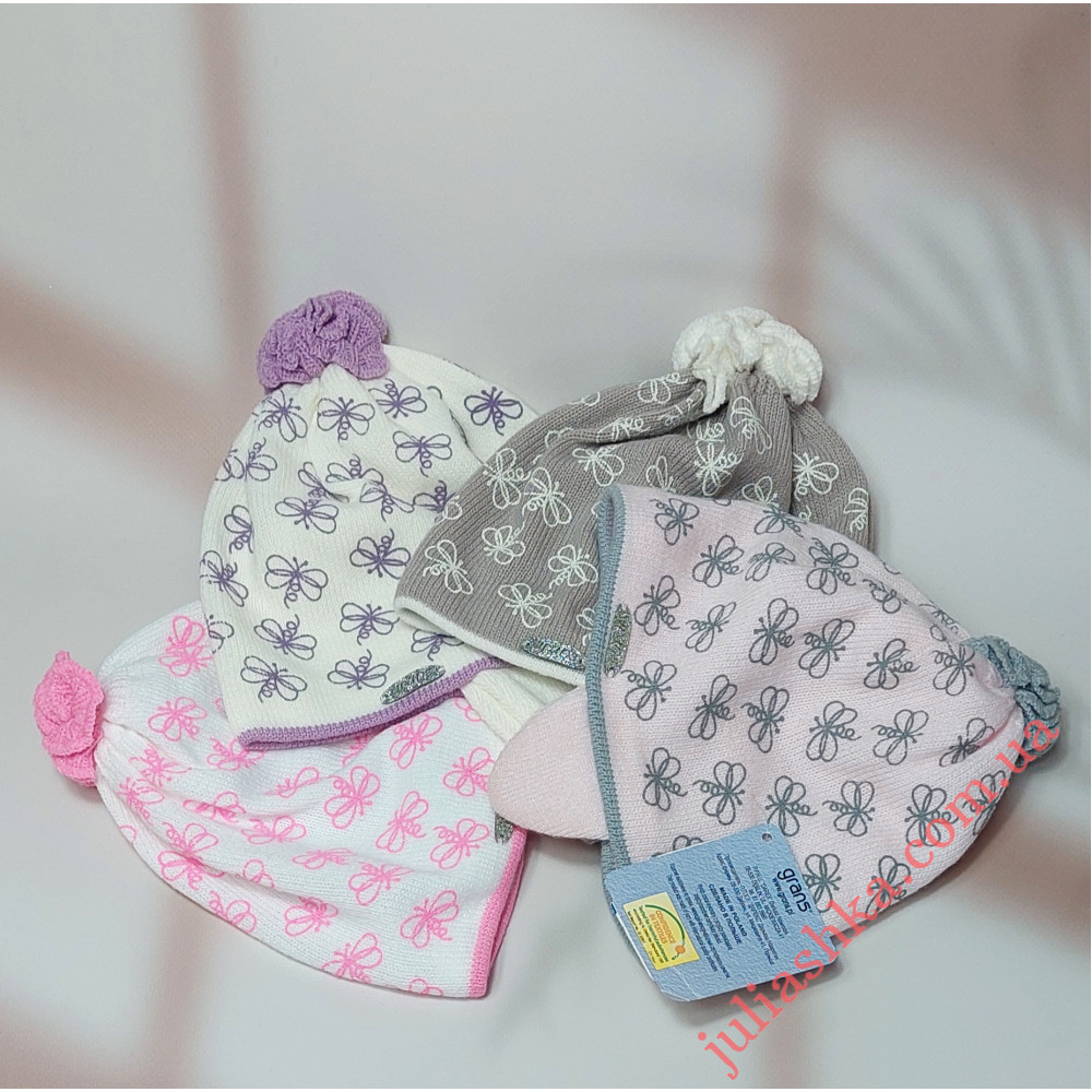 Ku326-D GRANS(44-46р.дитяча в’язана шапка)