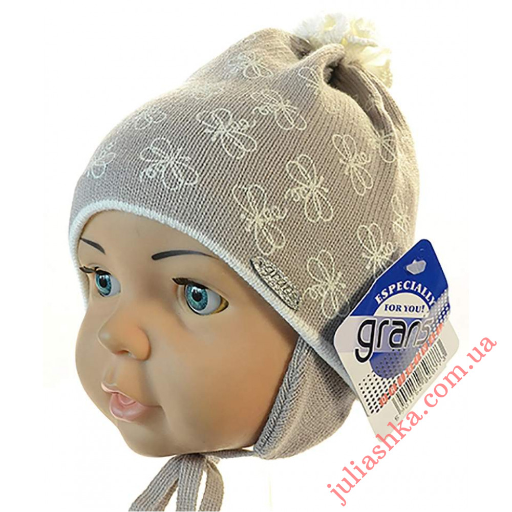 Ku326-D GRANS(44-46р.дитяча в’язана шапка)