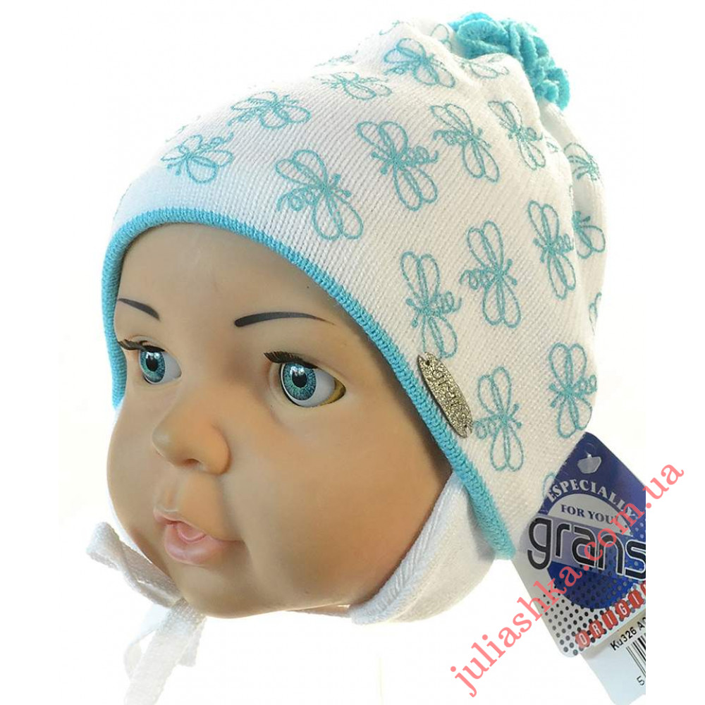 Ku326-D GRANS(44-46р.дитяча в’язана шапка)