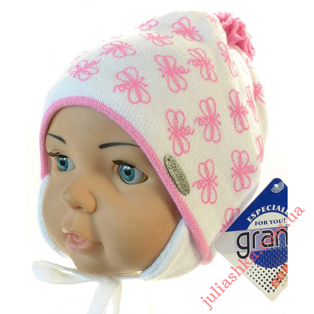 Ku326-D GRANS(44-46р.детская вязаная шапка)