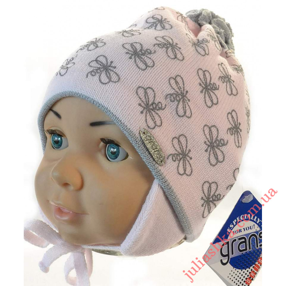 Ku326-D GRANS(44-46р.дитяча в’язана шапка)