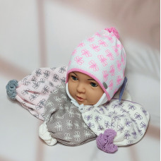 Ku326-D GRANS(44-46р.детская вязаная шапка)