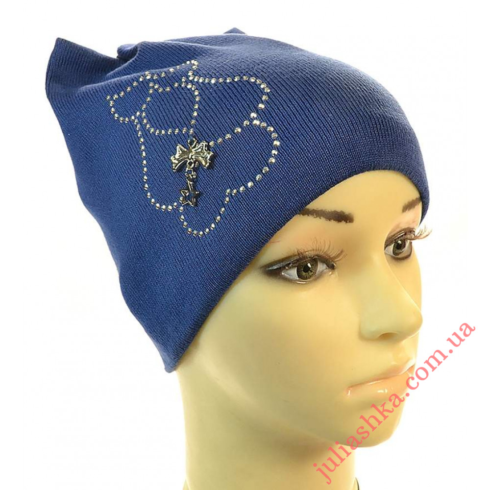 1499 AGBO(50-52р.детская вязаная шапка)