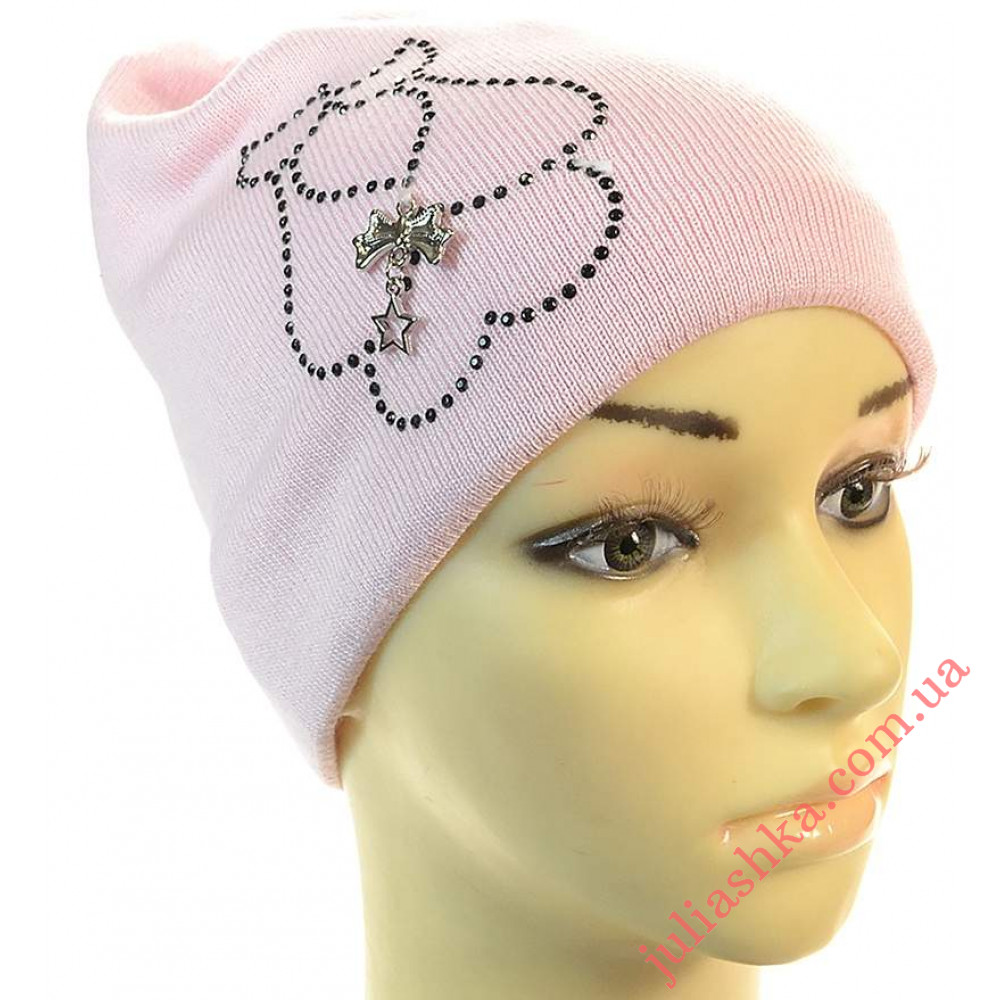 1499 AGBO(50-52р.детская вязаная шапка)