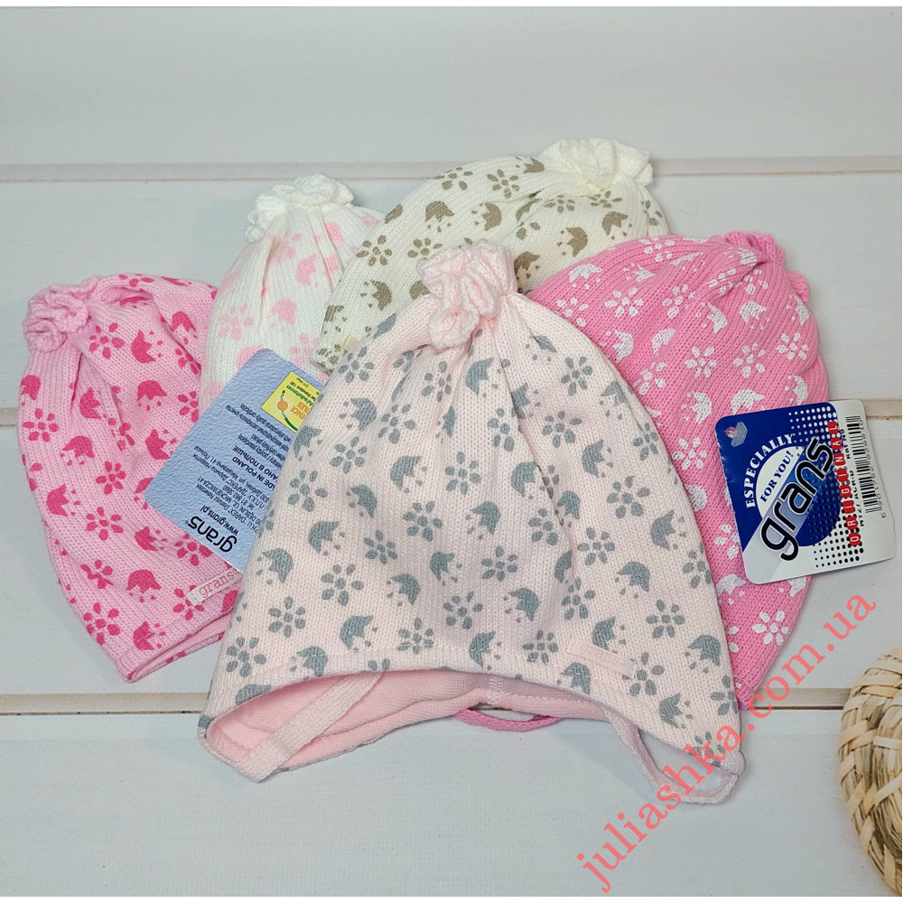 №127-D GRANS(36-38р.детская вязаная шапка)