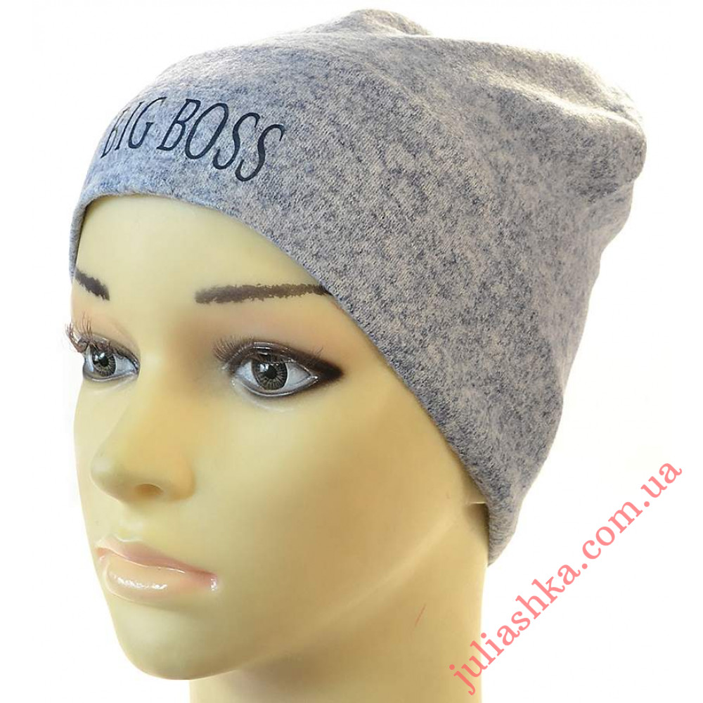 Гжегош ELF-KIDS(48-52р.трикотажная шапка 2в 1)