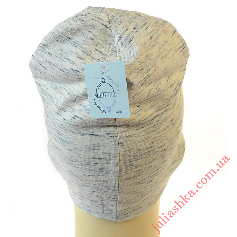 Мітя ELF-KIDS(48-54р.трикотажна шапка 2 в 1)