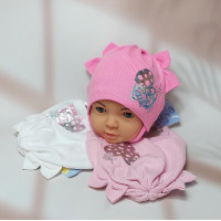 Ku327-D GRANS(44-46р.детская вязаная шапка)