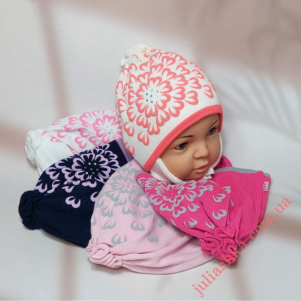 Ku334-D GRANS(46-48р.дитяча в’язана шапка)