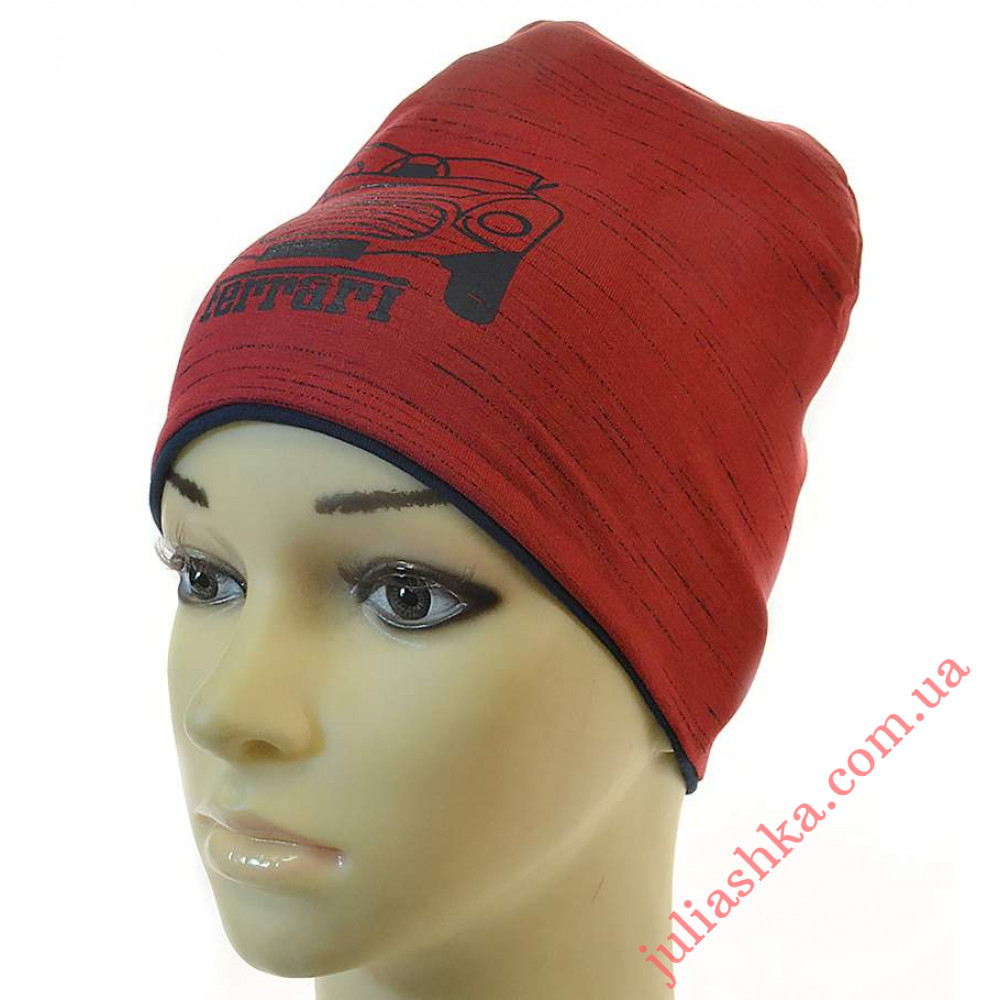 Феррари ELF-KIDS(48-52р.трикотажная шапка)
