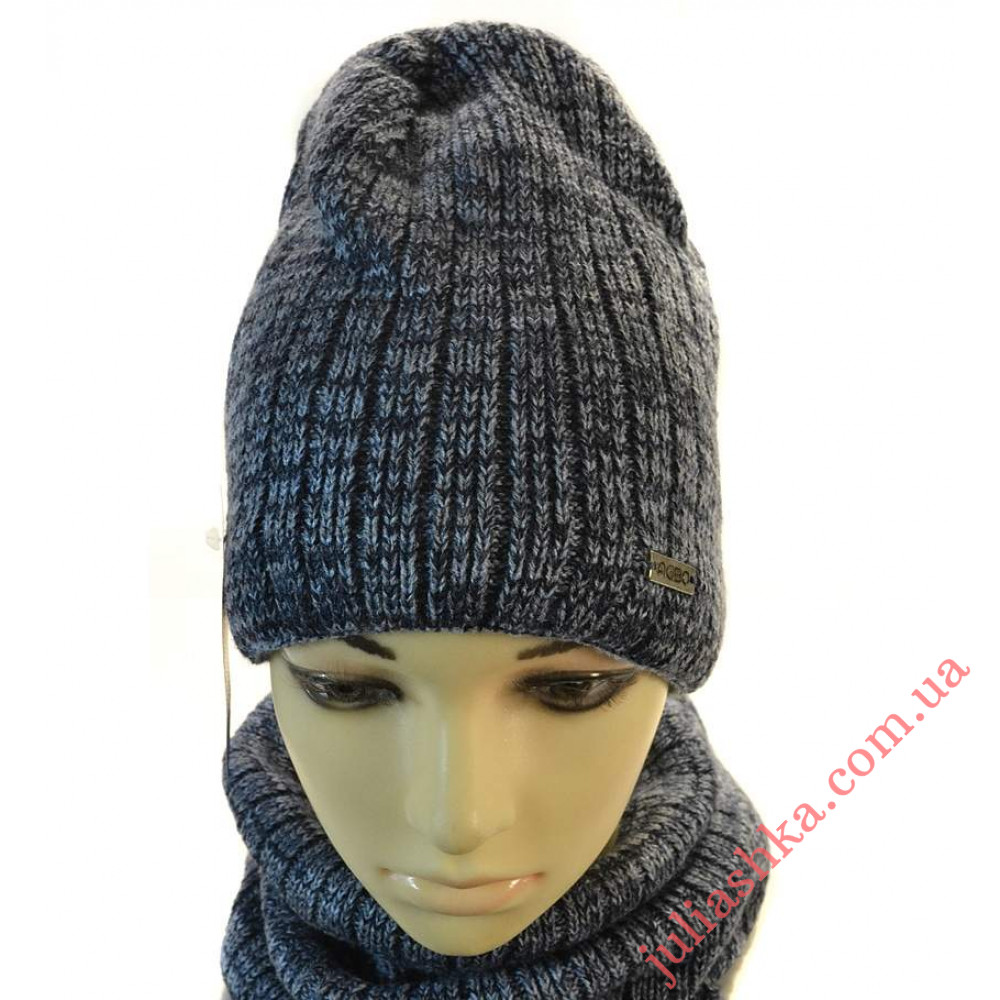 1715 AGBO(52-54р.зимний вязаный комплект)