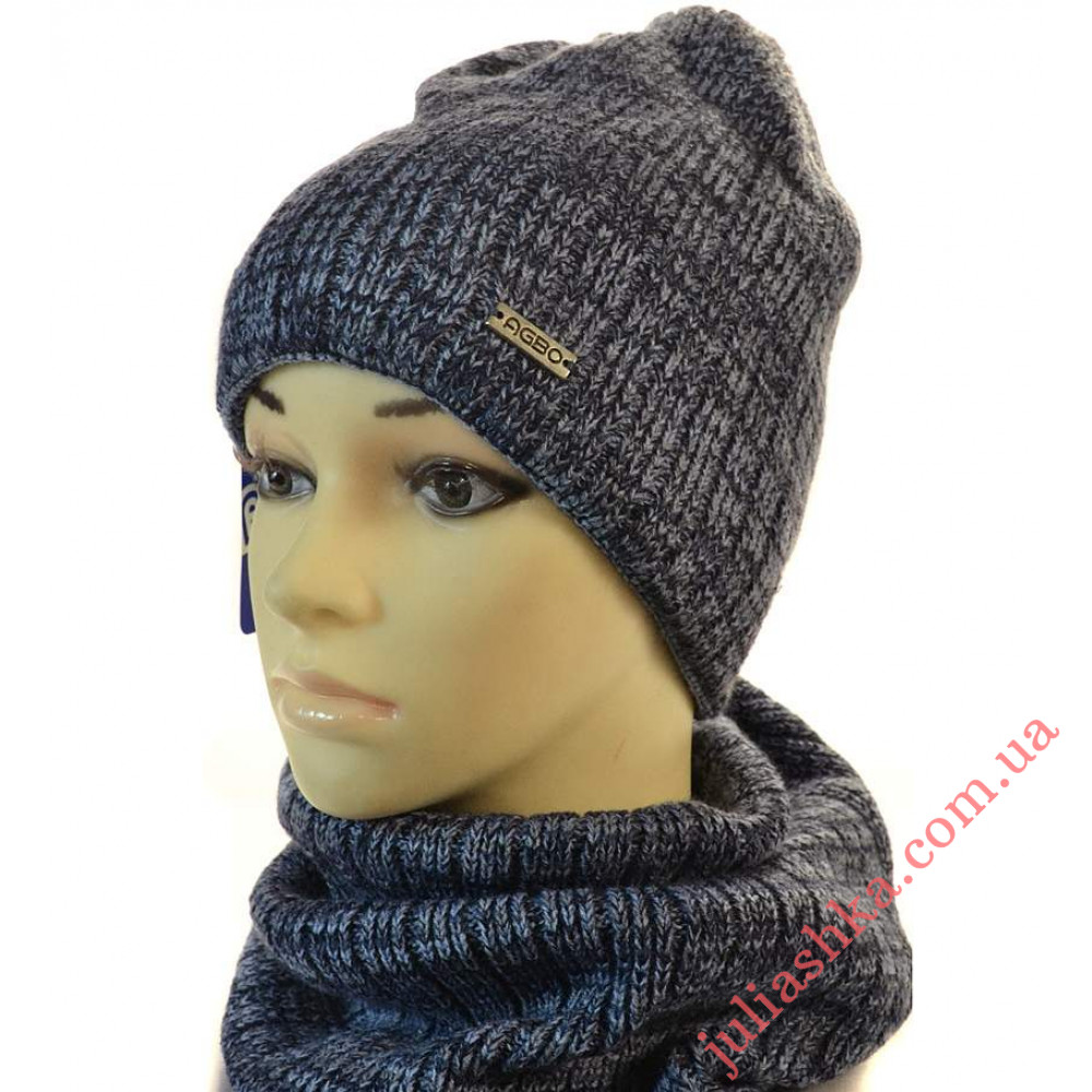 1715 AGBO(52-54р.зимний вязаный комплект)