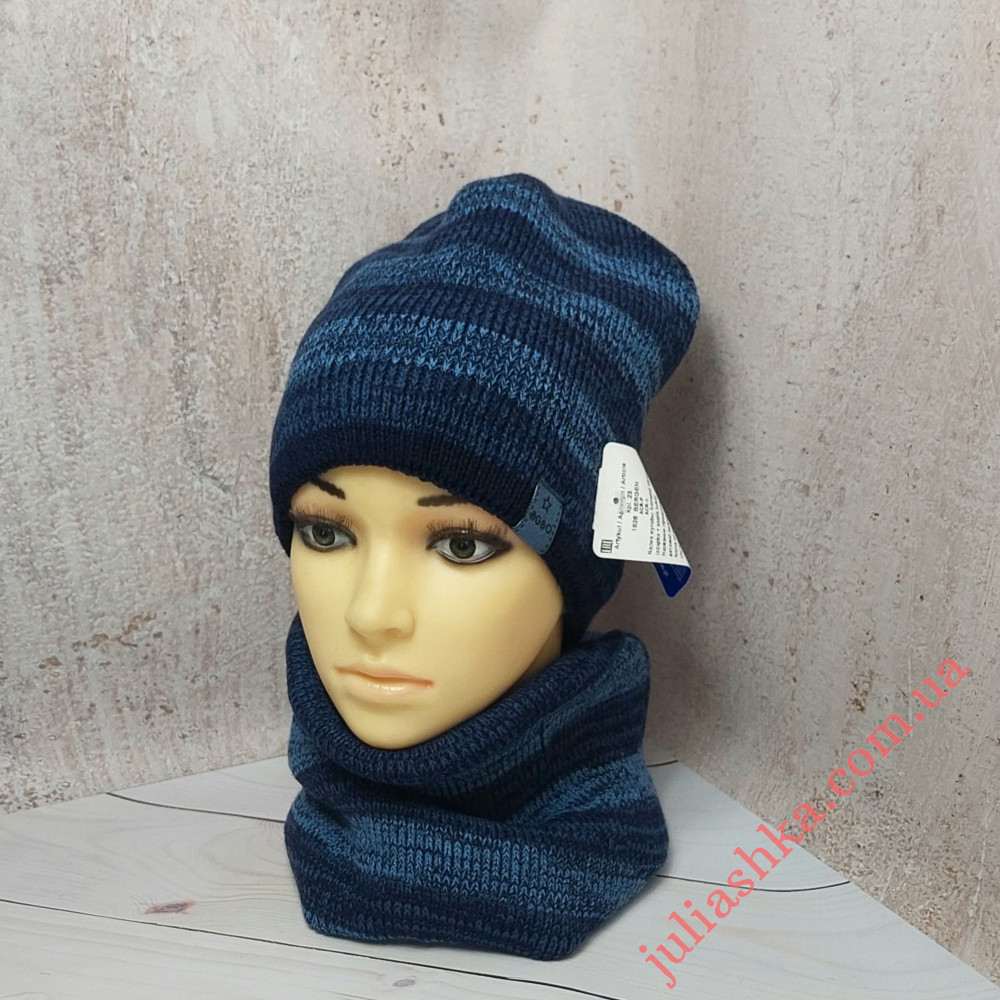 1828 AGBO(52-54р.зимний вязаный комплект)