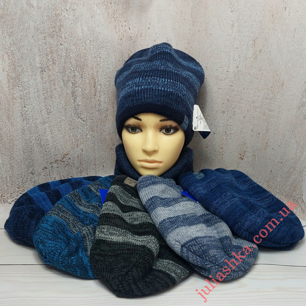 1828 AGBO(52-54р.зимний вязаный комплект)