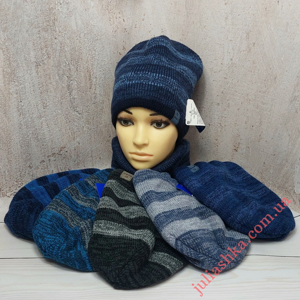 1828 AGBO(52-54р.зимний вязаный комплект)