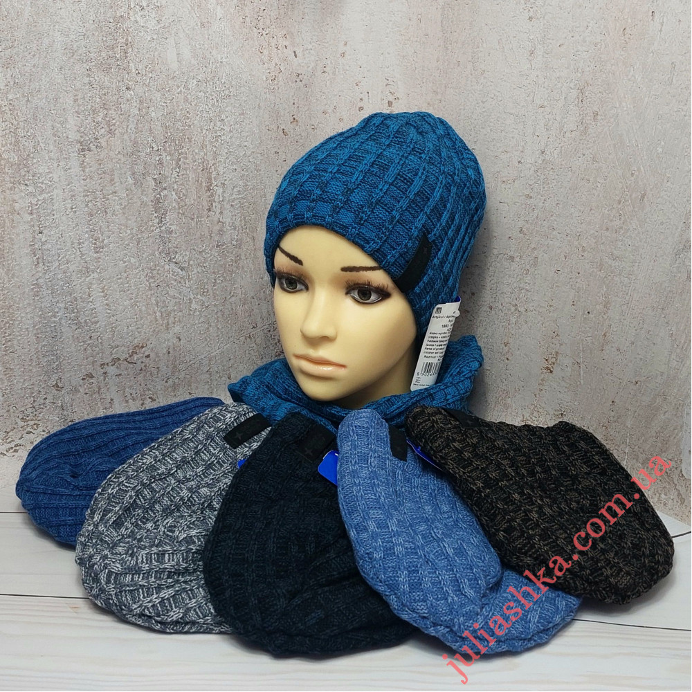 1653 AGBO(50-52р.зимний вязаный комплект)