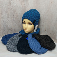 1653 AGBO(50-52р.зимний вязаный комплект)