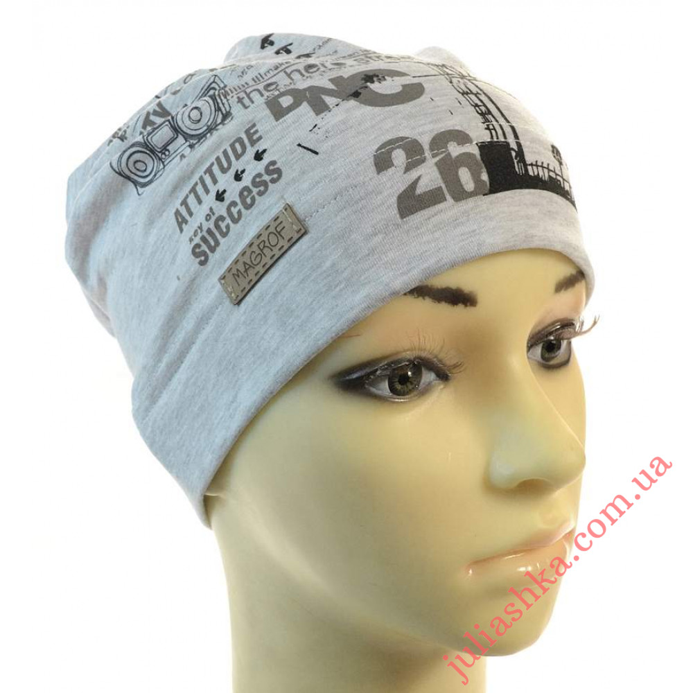 4176 MAGROF (48-52р.трикотажна шапка)