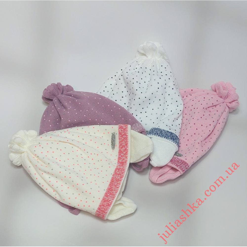 Ku383-D GRANS(44-46р.детская вязаная шапка)