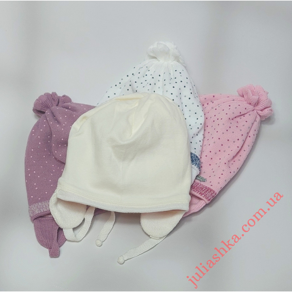 Ku383-D GRANS(44-46р.детская вязаная шапка)