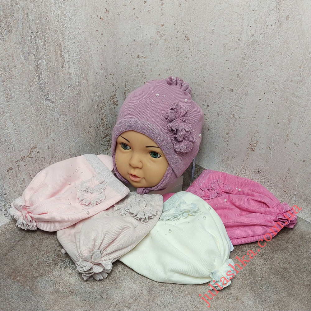 Ku391-D GRANS(48-50р.детская вязаная шапка)