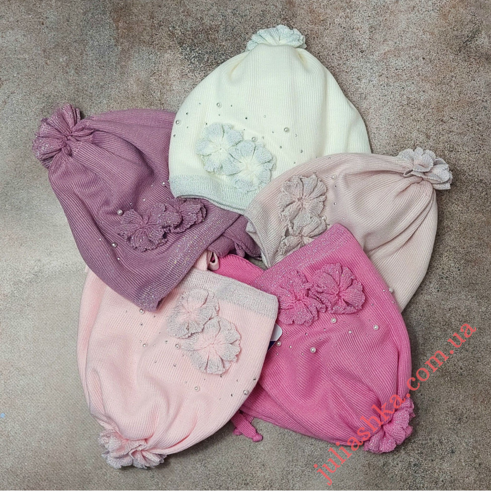 Ku391-D GRANS(48-50р.детская вязаная шапка)