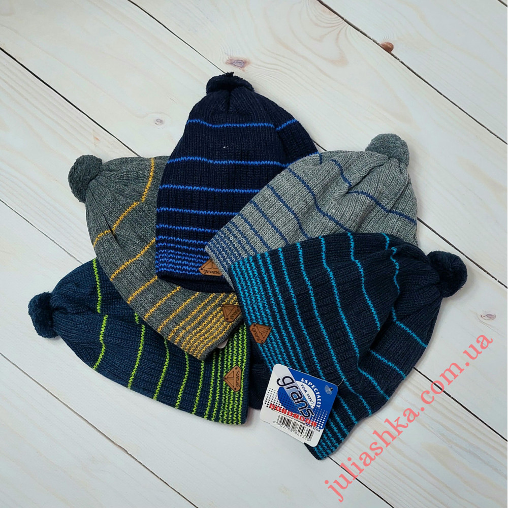 Ku416-D GRANS(50-52р.дитяча в’язана шапка)