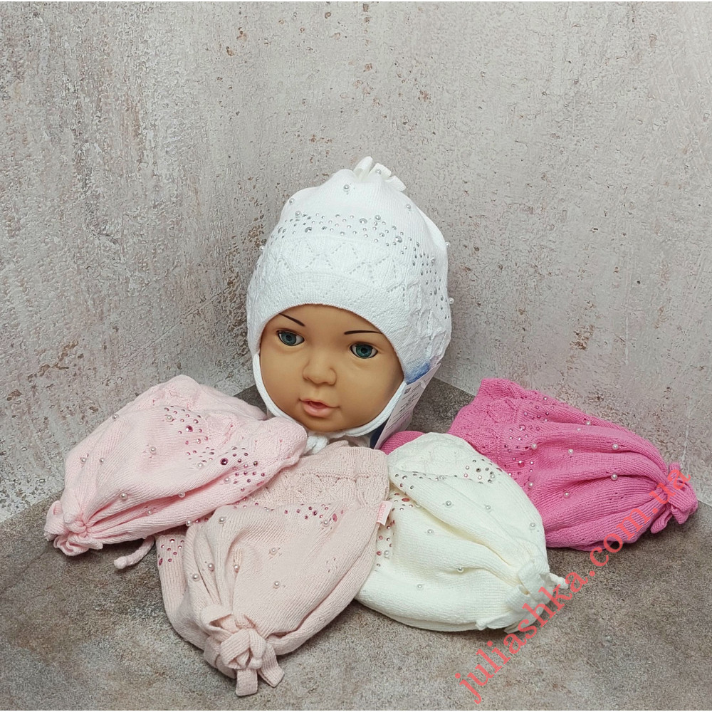 2129 AGBO(44-46р.детская вязаная шапка)