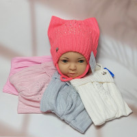 2088 AGBO(48-50р.детская вязаная шапка)