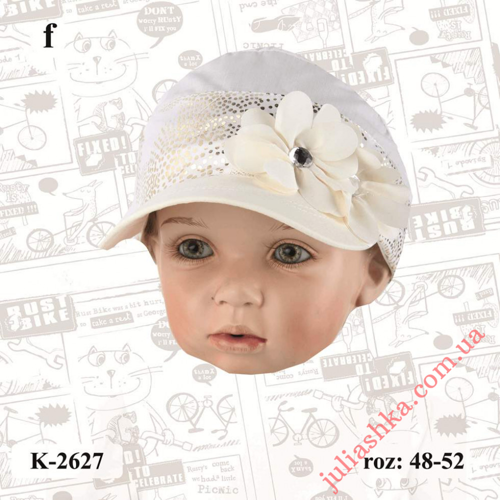 K-2627 MAGROF (48-52р.открытый затылок летняя бейсболка)