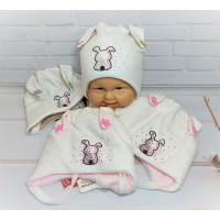 3576 MAGROF(36-42р.зимняя флисовая шапка)