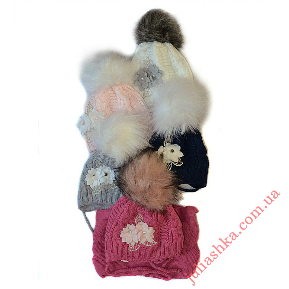 908 AGBO(46-48р.зимний вязаный комплект)