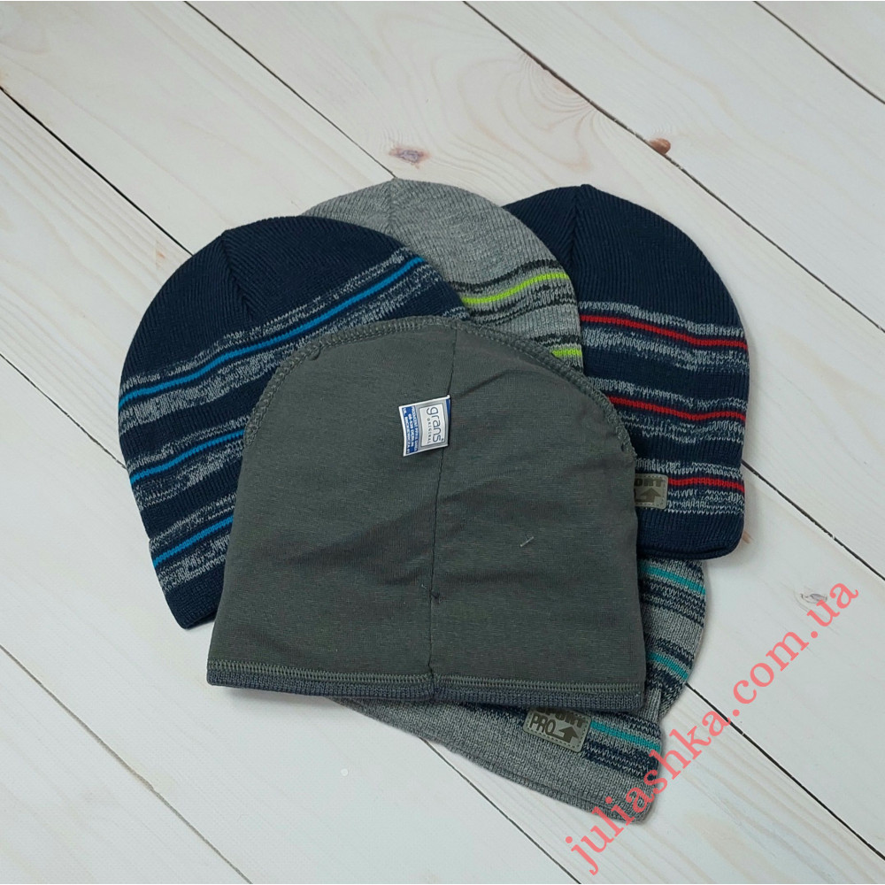 K529-D GRANS(48-50р.детская вязаная шапка)
