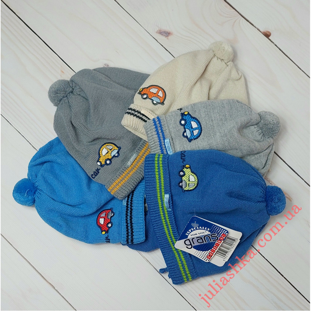 Ku427-D GRANS(42-44р.детская вязаная шапка)