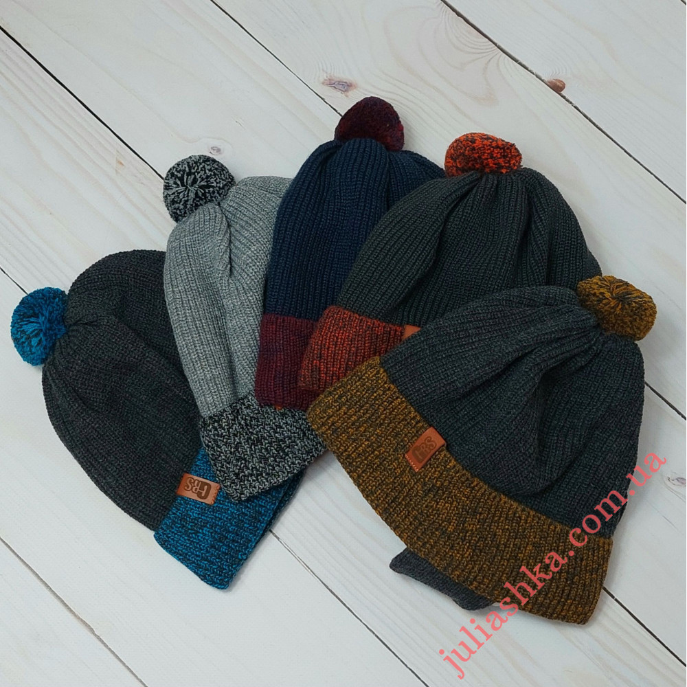 Ku440-D GRANS(48-50р.дитяча в’язана шапка)