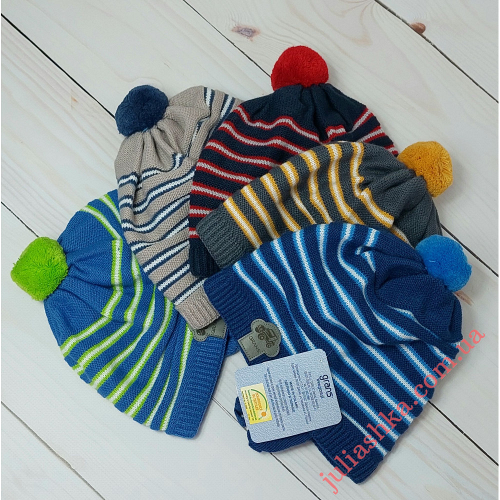 Ku434-D GRANS(44-46р.дитяча в’язана шапка)