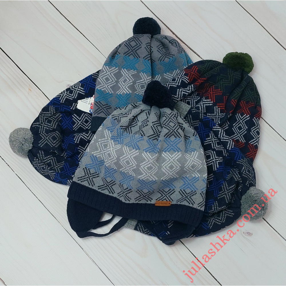 Ku442-D GRANS(48-50р.дитяча в’язана шапка)