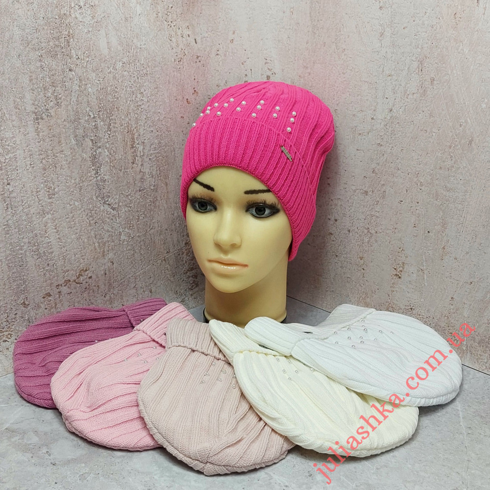 K548-D GRANS(52-54р.дитяча в’язана шапка)